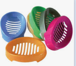 Oval Soap Dish with Drainage – Plastic Soap Holder for Bar Soap