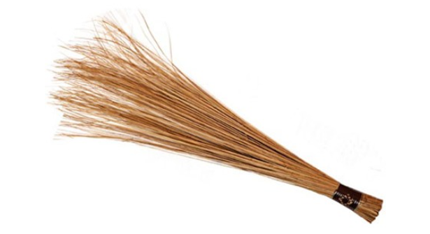 Makuti Sweeping Broom (Long Handle) - Traditional Broom for Indoor & Outdoor Cleaning, Durable & Effective