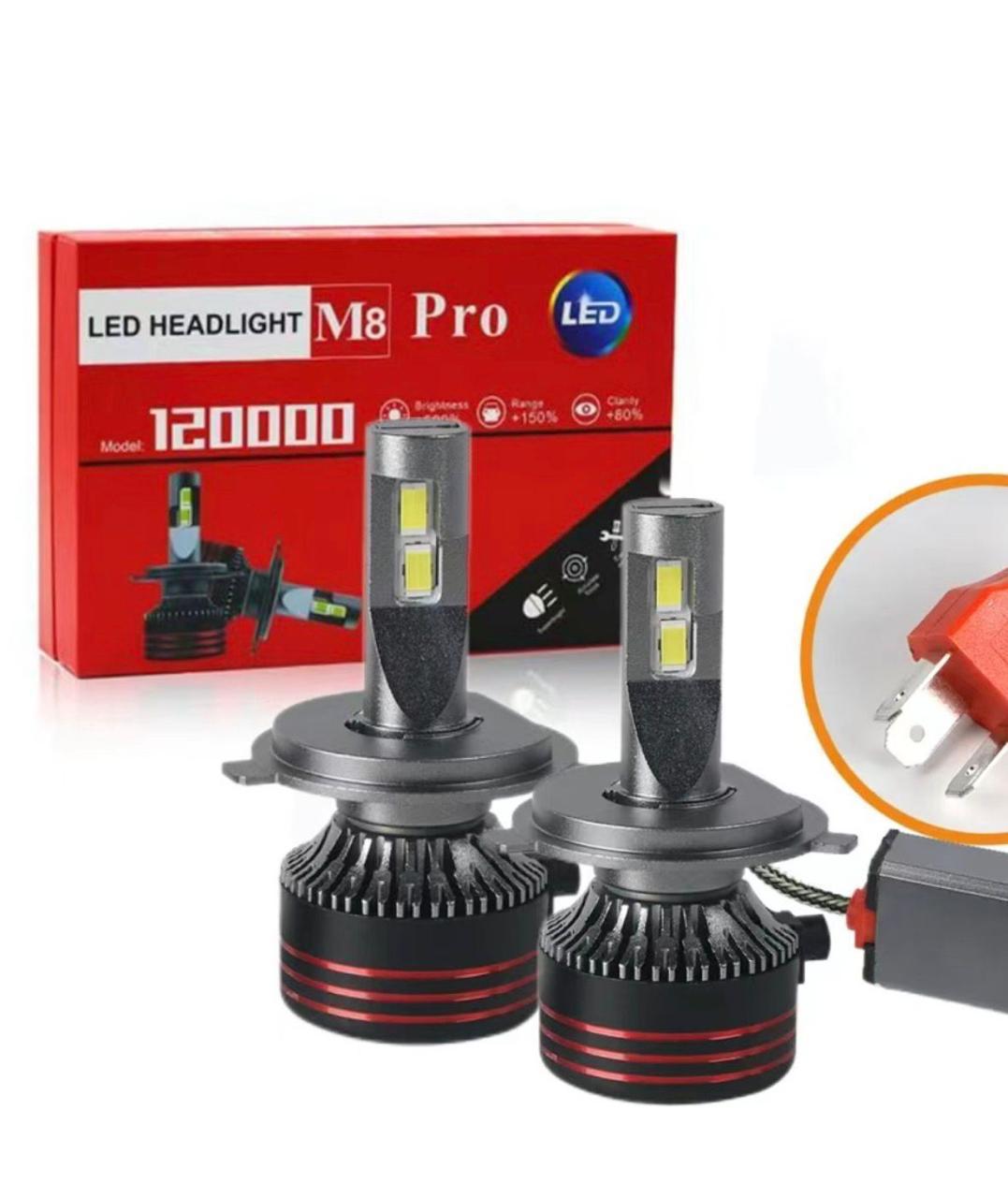 LED Headlight M8 Pro – 120000LM High Power Conversion Kit