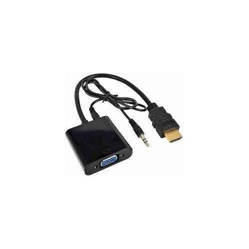 New Generation HDMI To VGA Adapter Converter, HDMI Female To VGA Male Adapter With 3.5mm Audio Port And Micro USB Power Cable, Compatible For Computer, Desktop, Laptop, PC, Monit