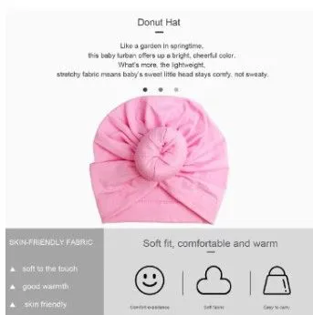 limited OFFER!!!  3 Pcs Cute Baby Turban Hat Set | Cotton Soft Knotted Head Wraps | Newborn Toddler Caps for Boys & Girls | Comfortable Stretch Fabric | Fashion Baby Beanie Gift Set