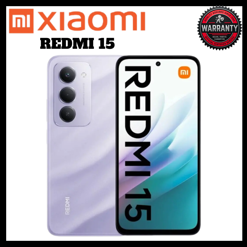 Redmi 15 8GB RAM 256GB Storage Upto 16GB RAM 6.9 Inch 144Hz Display 7000mAh Battery 50MP Camera 33W Fast Charging HyperOS Android 15 IP64 Royale Chrome Best High-Capacity Smartphones Latest Phones