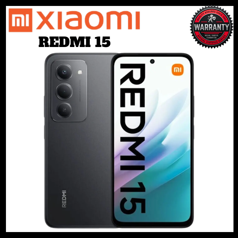 Redmi 15 8GB RAM 256GB Storage Upto 16GB RAM 6.9 Inch 144Hz Display 7000mAh Battery 50MP Camera 33W Fast Charging HyperOS Android 15 IP64 Royale Chrome Best High-Capacity Smartphones Latest Phones