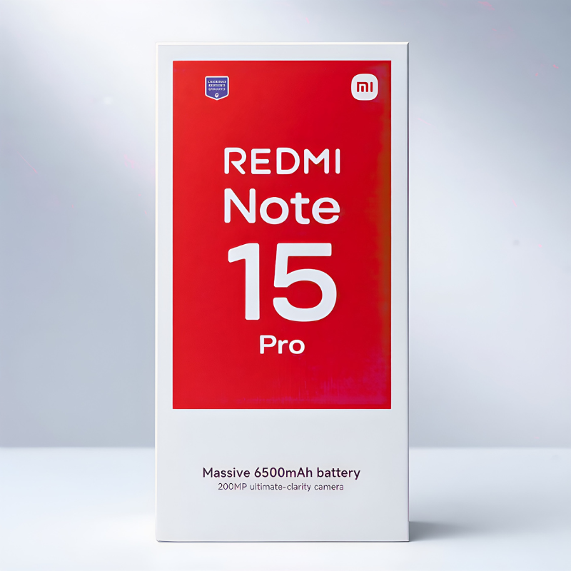 Xiaomi Redmi Note 15 Pro 8GB RAM 256GB ROM 6.77 Inch Amoled 120Hz Display Phones 6500Mah Battery MediaTek Helio G200 Ultra Processor Phone 200Mp Rear Camera Ois 32Mp Front Camera 1080P Smartphones