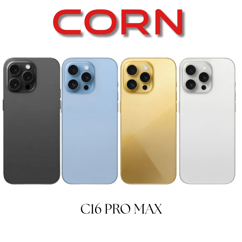 Corn C16 Pro Max 64GB Storage +5(2+3Extended) RamUnlocked Cell Phone, Android 6.6"HD +WATERDROP SCREEN 13MP Main Camera,8mp Front camera 5000mAh Dual SIM, Face ID, GPS Smartphone Smart Phone