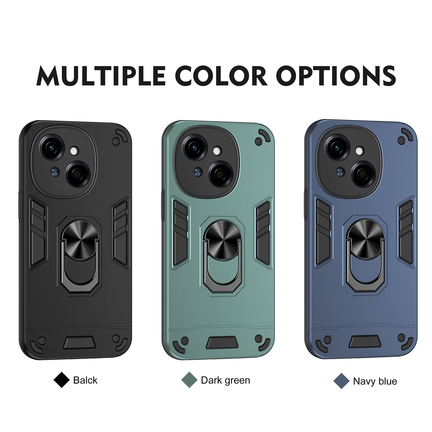 Suitable for Transsion Tecno POVA7 phone case 360 Warrior HOT60i car magnetic Smart10 protective case