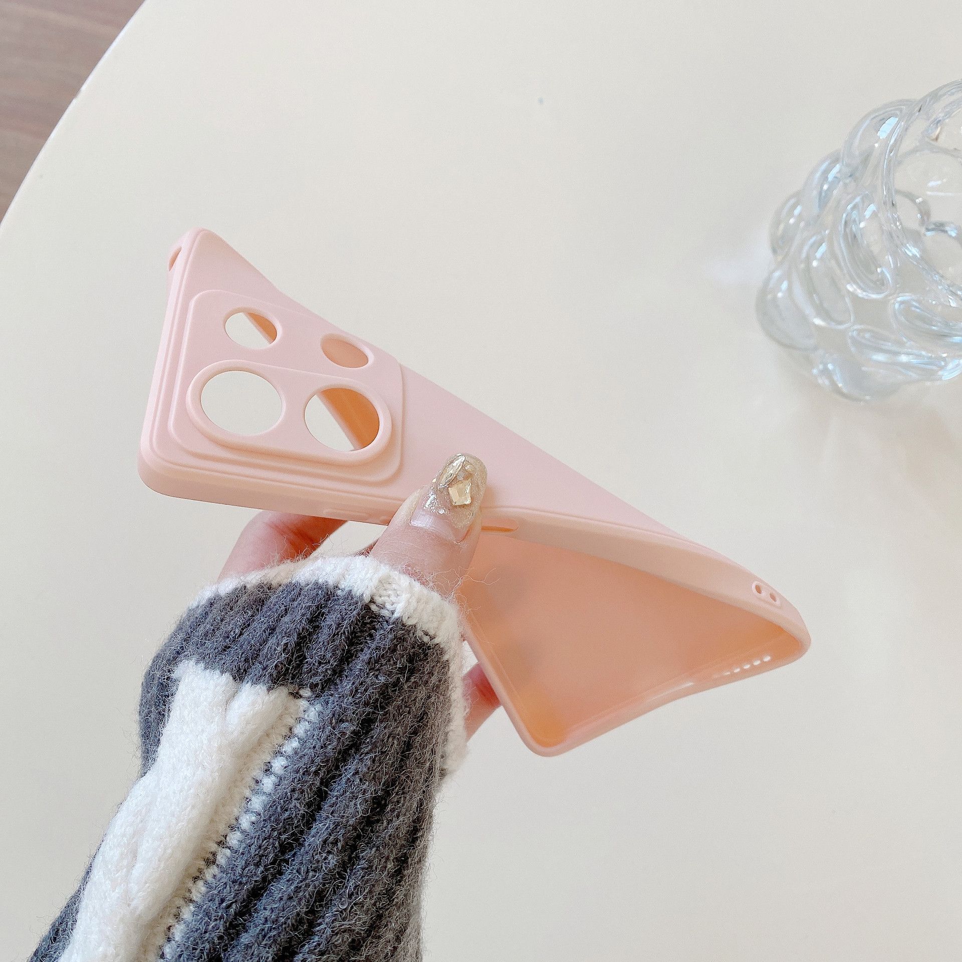 Suitable for Redmi 14C phone case with fine hole frosted TPU straight edge Xiaomi Redmi Note 13 silicone protective case anti drop