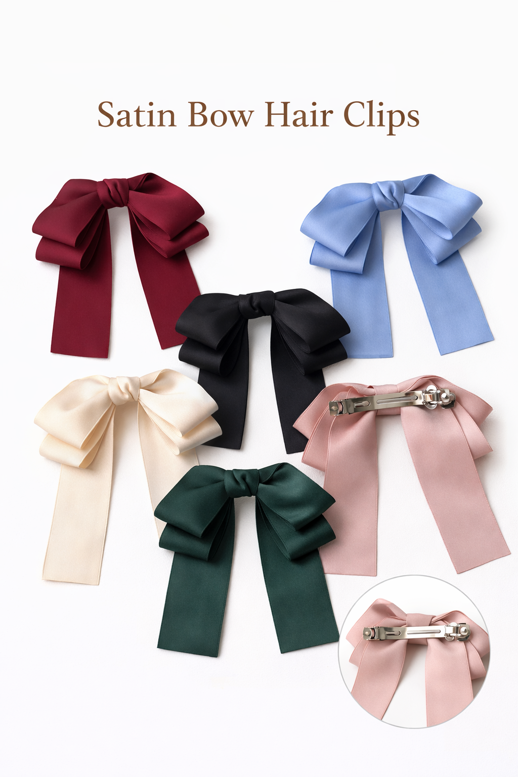 Cross-border best-selling women's Japanese bow hair clip high-value early spring accessories hair accessories hair clip advanced sense exquisite headwear