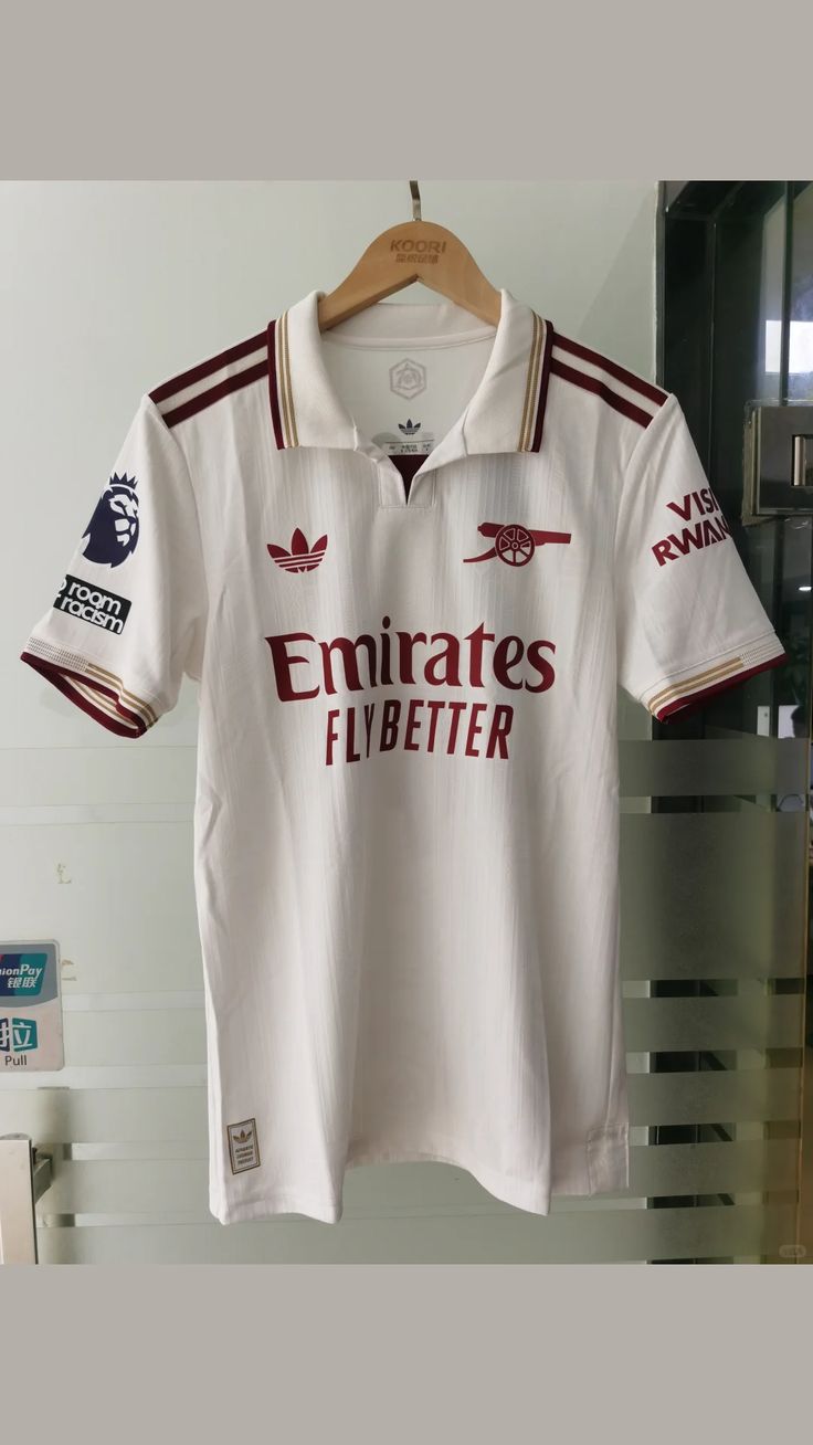 Arsenal 2025/26 Away Kit | Collared Heritage Jersey | Lightning Bolt Edition