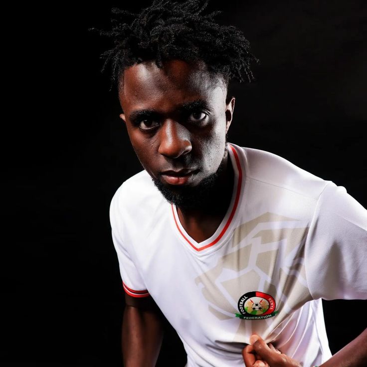 Kenya Harambee Stars 2025/26 AFCON Home Kit | White V-Neck | Official National Jersey