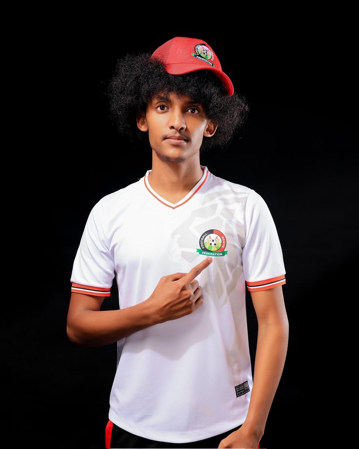 Kenya Harambee Stars 2025/26 AFCON Home Kit | White V-Neck | Official National Jersey