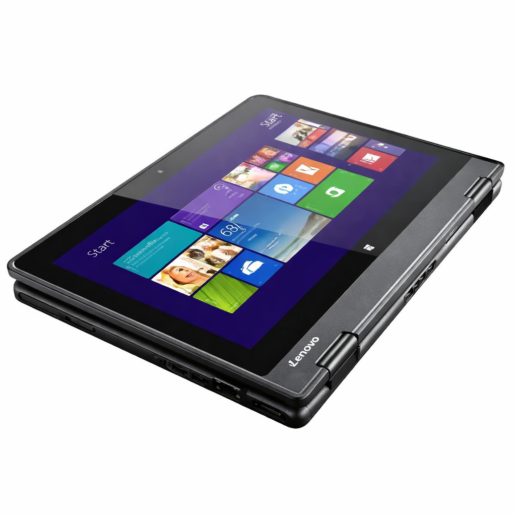 Lenovo Yoga 11e X360 Touchscreen Laptop – 12” 2-in-1 Convertible, 4GB RAM, 128GB SSD, Windows 11 Pro (Refurbished) + FREE Mouse