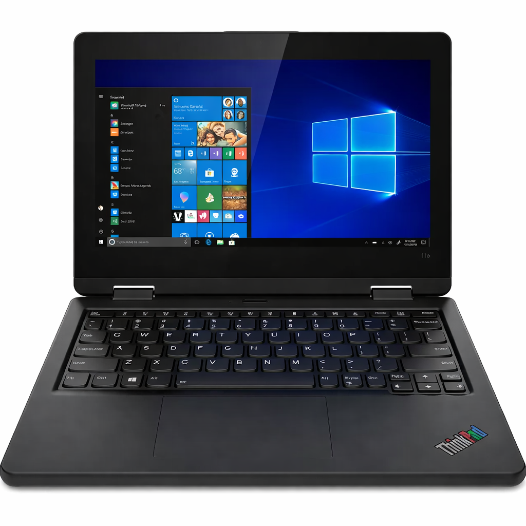 Lenovo Yoga 11e X360 Touchscreen Laptop – 12” 2-in-1 Convertible, 4GB RAM, 128GB SSD, Windows 11 Pro (Refurbished) + FREE Mouse