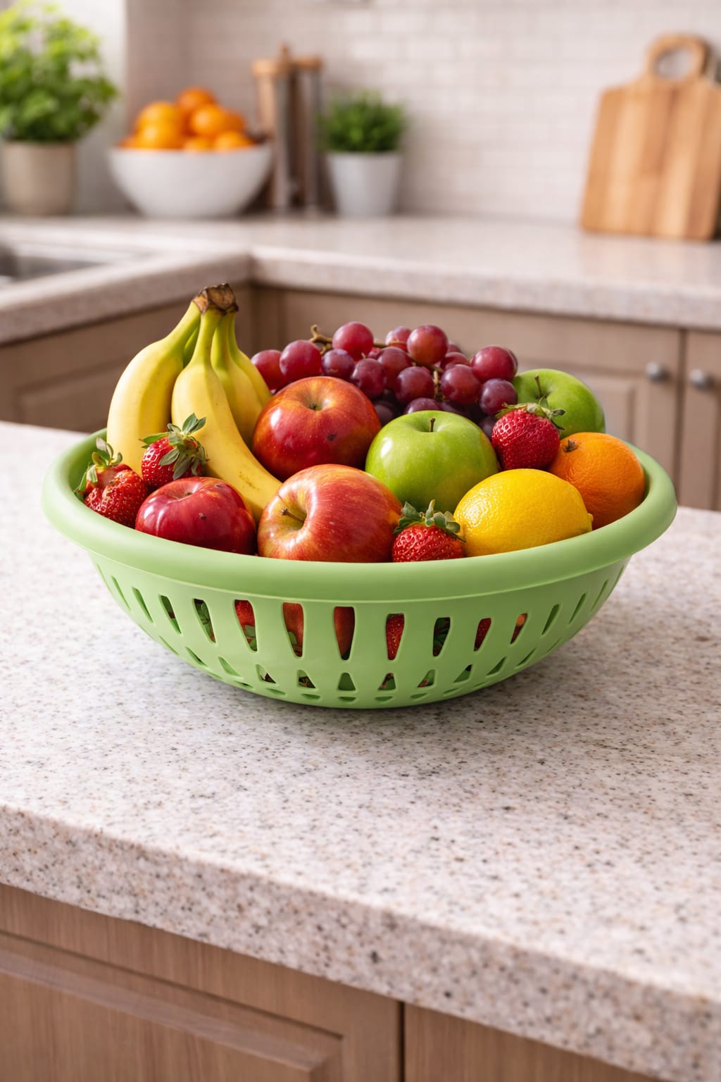 Durable plastic colander round kitchen fruit basket Round Plastic Basket  Organizers & Storage Basket For Fish, Fruit, Vegetable, Multipurpose Use washing, harvesting and sun-drying,