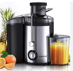 Sokany 800W Juice Extractor Blender, Electric Fruit & Vegetable Juicer Machine, Large Capacity, Easy to Clean, BPA-free