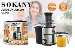 Sokany 800W Juice Extractor Blender, Electric Fruit & Vegetable Juicer Machine, Large Capacity, Easy to Clean, BPA-free