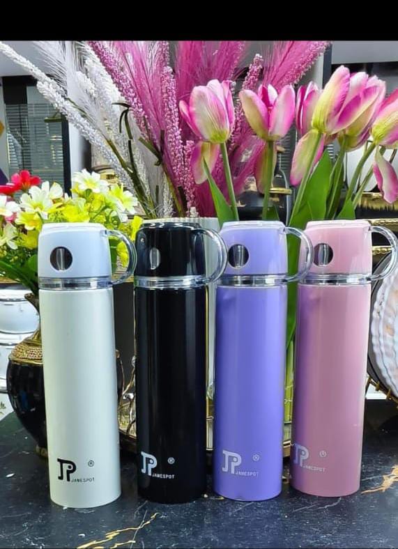 James Pot 500ml Vacuum Flask Thermal Jug, Stainless Steel Hot & Cold Insulated Flask, Leakproof Beverage Dispenser for Tea, Coffee, Travel & Home Use