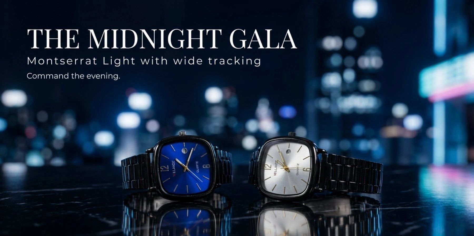 Willande luxury quartz wrist watch with stainless steel strap, square dial, date display, water resistant elegant design for men and women casual and business wear