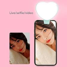 Selfie Fill Light with Clip for Phone, Portable LED Ring Light with Adjustable Brightness for TikTok, Makeup, Video Calls, Photography and Live Streaming