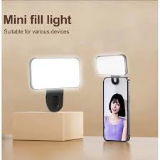 Selfie Fill Light with Clip for Phone, Portable LED Ring Light with Adjustable Brightness for TikTok, Makeup, Video Calls, Photography and Live Streaming