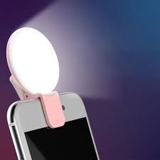 Selfie Fill Light with Clip for Phone, Portable LED Ring Light with Adjustable Brightness for TikTok, Makeup, Video Calls, Photography and Live Streaming