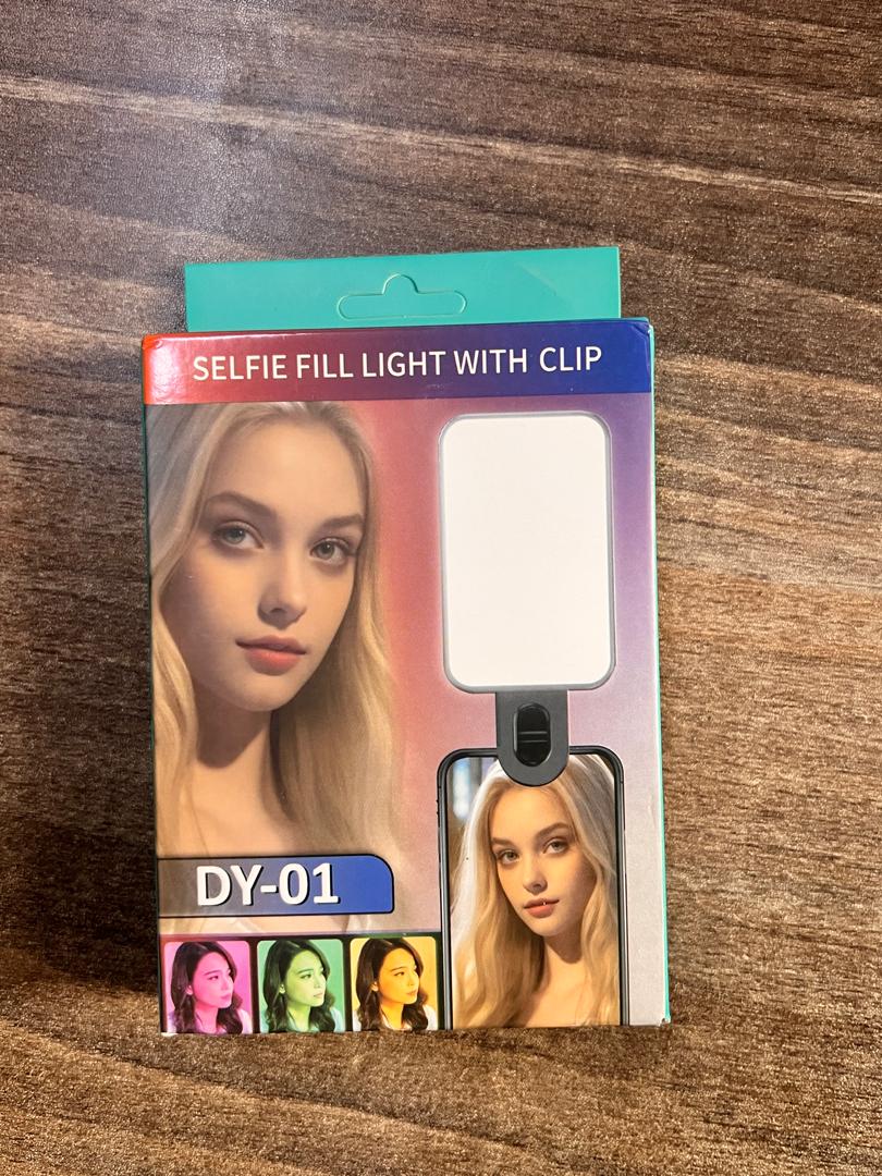 Selfie Fill Light with Clip for Phone, Portable LED Ring Light with Adjustable Brightness for TikTok, Makeup, Video Calls, Photography and Live Streaming
