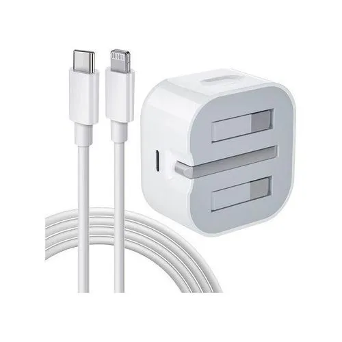 Apple 25W Original Fast Charger Adapter For iPhone 11/12/13/ 14/14Pro/14 Max/ 14 Pro Max with USB-C to Lightning Cable