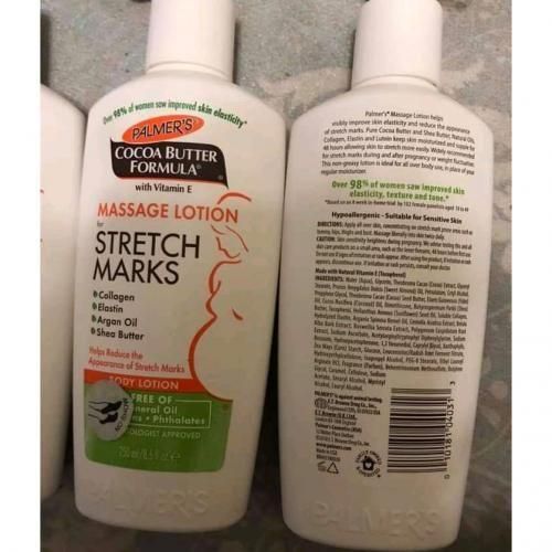Palmer's Cocoa Butter Formula Massage Lotion For Stretch Marks, Pregnancy Skin Care Belly Cream Weight Fluctuation with Collagen, Elastin, Argan OIl and Shea Butter. Helps in removing stretch marks