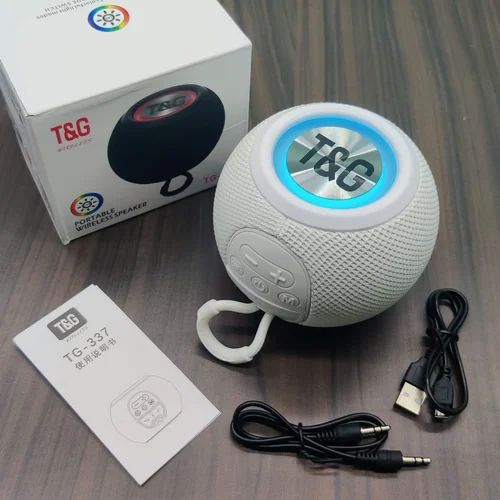 T&G TG337 Portable Bluetooth Speaker Wireless Portable Speaker Colorful Multi- Color RGB LED lights USB/TF (Micro SD) card AUX for Phone/PC/Laptop/TV TWS support pairing
