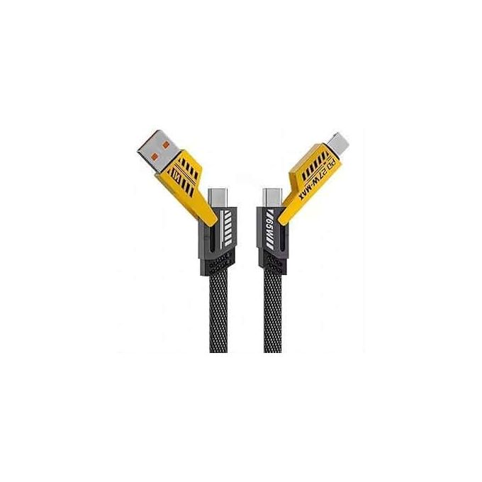 4-in-1 Fast Charging Data Cable – 1.5M Multi-Device USB Cable (Type-C, Lightning, Micro USB & USB-A)