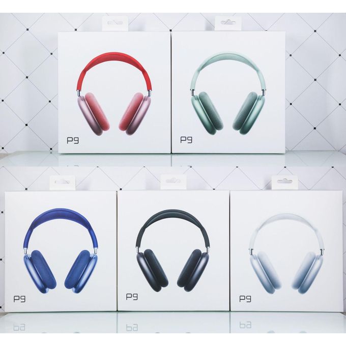 Wireless P9 Bluetooth Headphones – Noise Cancelling Over-Ear with Mic, Deep Bass & Long Battery Life