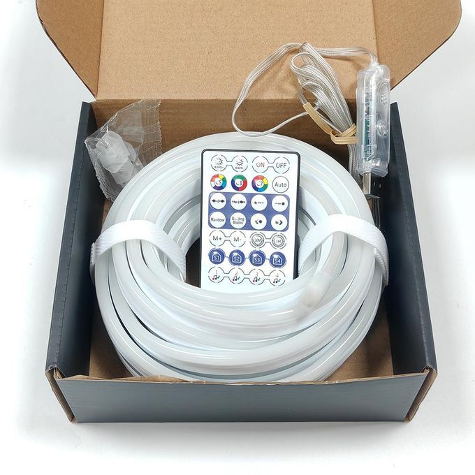 5m LED Neon Rope Light – RGB IC Smart Control, Waterproof, Flexible Neon Strip with App Control (Android & iOS)