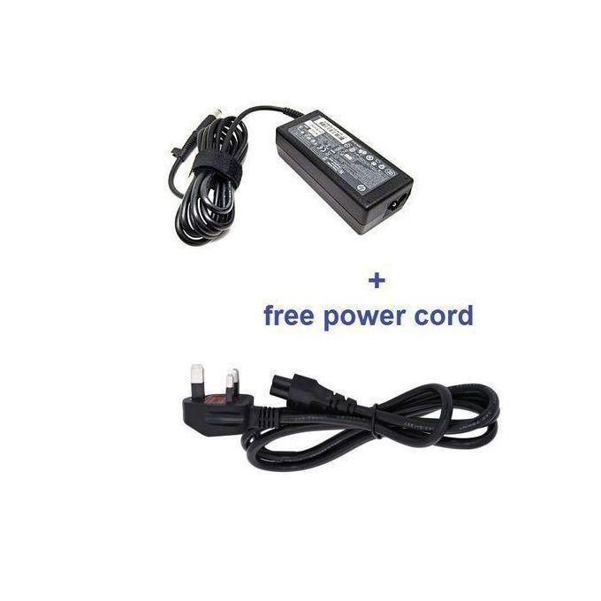 HP 65W Big Pin Laptop Charger – 18.5V 3.5A Adapter for EliteBook Folio 9480M – 7.4mm With Power Cable