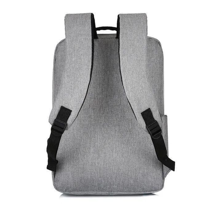 Grey Anti-Theft Laptop Bag With USB Charging Port