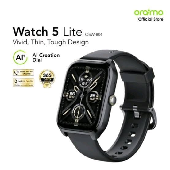 Watch 5 Lite Smartwatch 2.01" HD Screen, 7-Day Battery, 100+ Sports Modes, Blood Oxygen