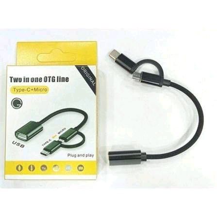 2-in-1 OTG Cable Type-C & Micro USB – USB On-The-Go Adapter for Android