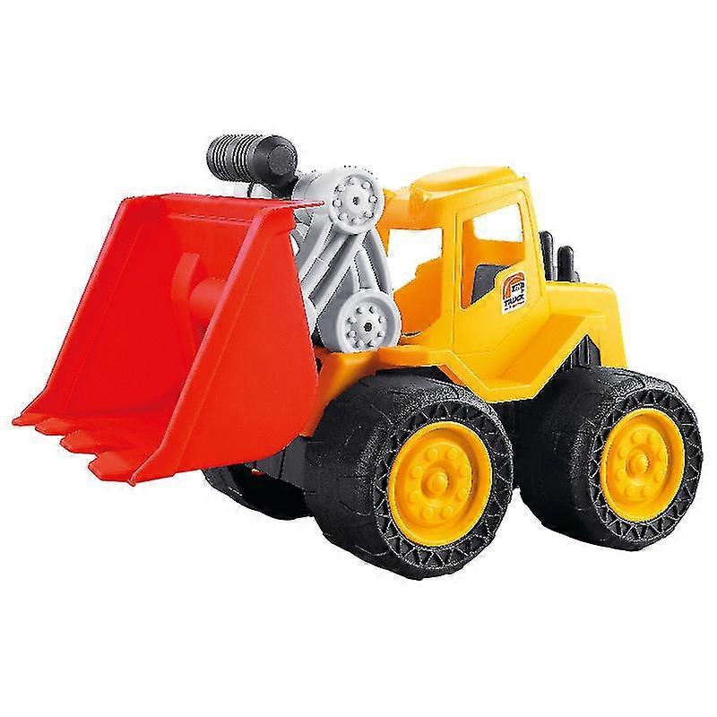 Plastic Construction Vehicle Toy – Bulldozer Loader with Movable Scoop, Sandbox Ready, Indoor Outdoor Play for Kids, Develops Motor Skills