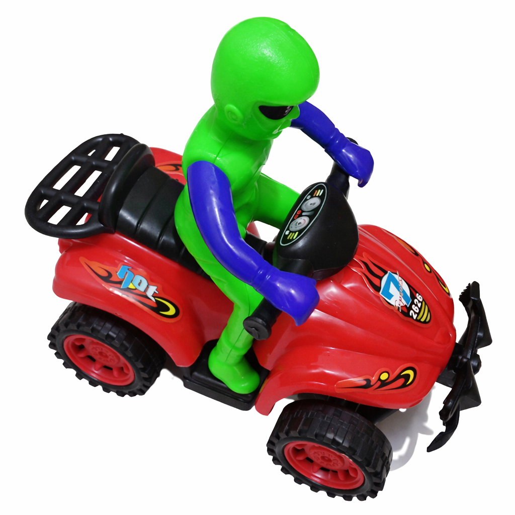 Kids Beach Buggy Toy – Quad Bike Motorcycle Toy, Colorful Design with Rider Figure, Develops Manual Dexterity and Hand-Eye Coordination, Durable Non-Toxic Plastic