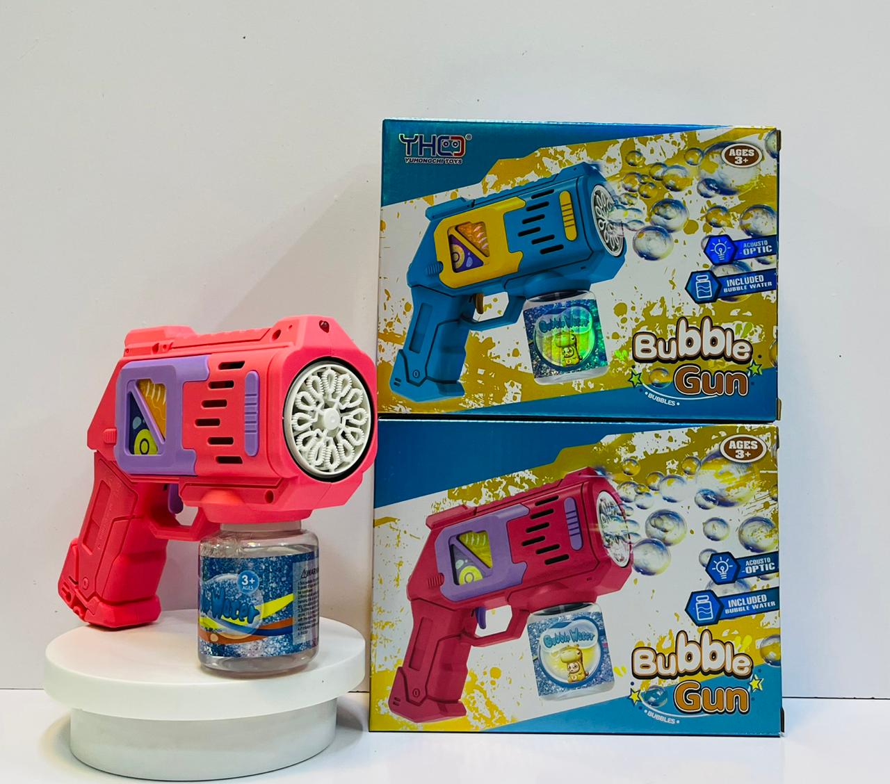 Funny Bubbles Electric Bubble Gun – Automatic Bubble Blaster with Continuous Stream, Battery-Operated Toy for Kids Aged 3+, Outdoor Party and Playtime Fun