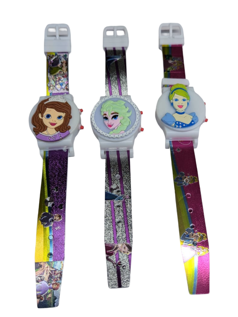 Kids Cartoon Digital Wrist Watch – Cute 3D Character Design with LED Time Display, Lightweight Silicone Strap Watch for Boys & Girls, Children's Casual Wear with Backlight (Multiple Characters)