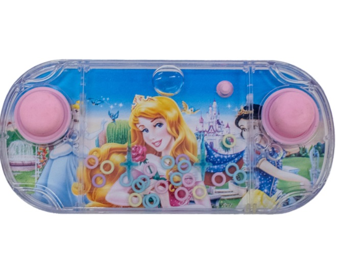 Handheld Disney Princess Water Ring Toss Game – Portable Arcade Toy with Magical Underwater Theme, Classic Retro Water Game Featuring Ariel, Cinderella, Belle & More