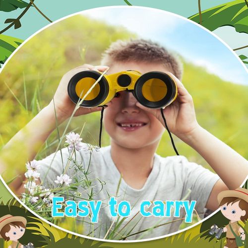 Toy Binoculars with Neck String – Assorted Colors Novelty Binoculars for Camping, Birthday Party Supplies, Nature Exploration Toys for Kids Outdoor Adventures (Multicolor)