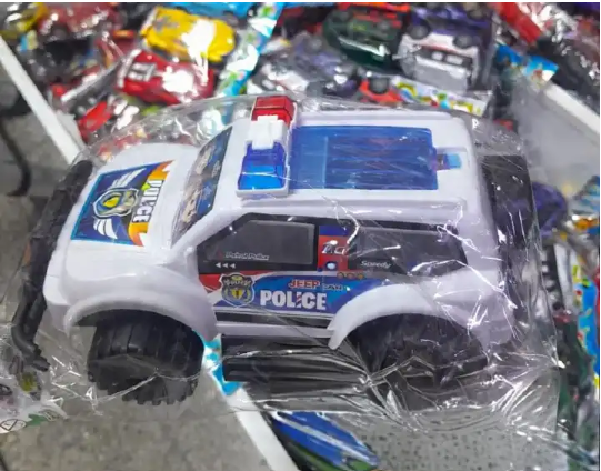 Kids Police Toy Car - With Flashing LED Lights , Pull-Back Car for Boys and Girls Made from high-quality, non-toxic ABS plastic Features authentic police car styling with official decals