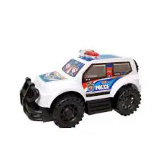 Kids Police Toy Car - With Flashing LED Lights , Pull-Back Car for Boys and Girls Made from high-quality, non-toxic ABS plastic Features authentic police car styling with official decals