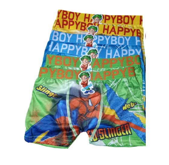 6PCS Happy Boy Kids' Boxer Briefs – Soft Cotton Stretch Underwear with Fun Prints For Boys! Made from a soft cotton blend They are Stretchy, Breathable & Gentle on sensitive skin