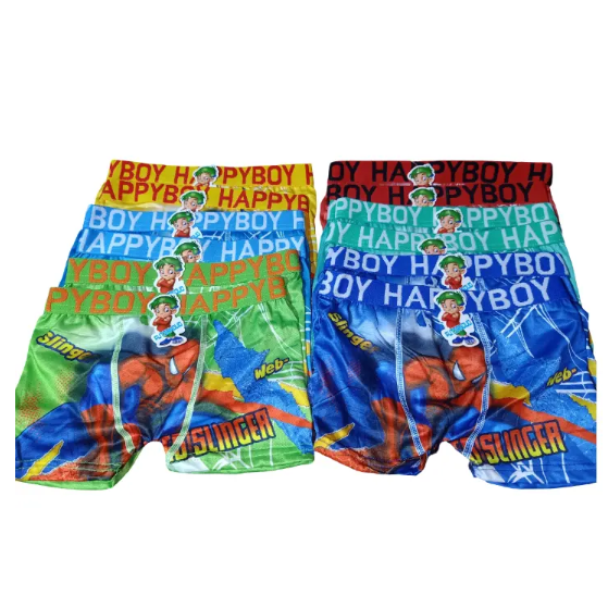 6PCS Happy Boy Kids' Boxer Briefs – Soft Cotton Stretch Underwear with Fun Prints For Boys! Made from a soft cotton blend They are Stretchy, Breathable & Gentle on sensitive skin