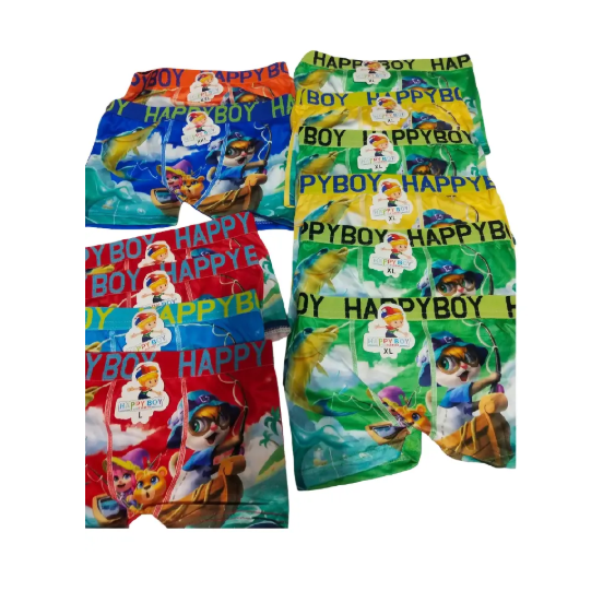 6PCS Happy Boy Kids' Boxer Briefs – Soft Cotton Stretch Underwear with Fun Prints For Boys! Made from a soft cotton blend They are Stretchy, Breathable & Gentle on sensitive skin