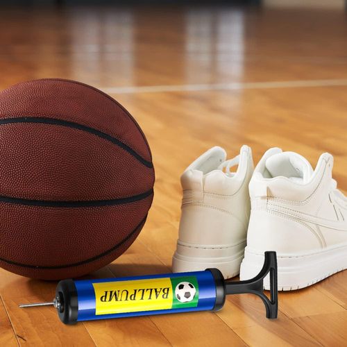 Portable Hand Pump for Sports Balls – Compact Manual Air Pump with Needles & Hose, Inflator for Soccer Basketball Volleyball & Balloons, Lightweight Travel Pump for Kids & Adults