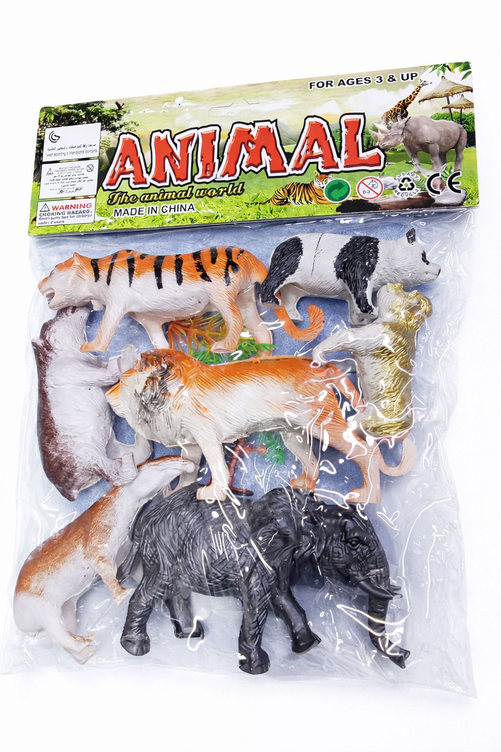 Wild ANIMAL TOY SET – Educational Plastic Animal Figurines for Kids’ Play and Learning Durable Build, Ages 3+, Assorted Wildlife Models