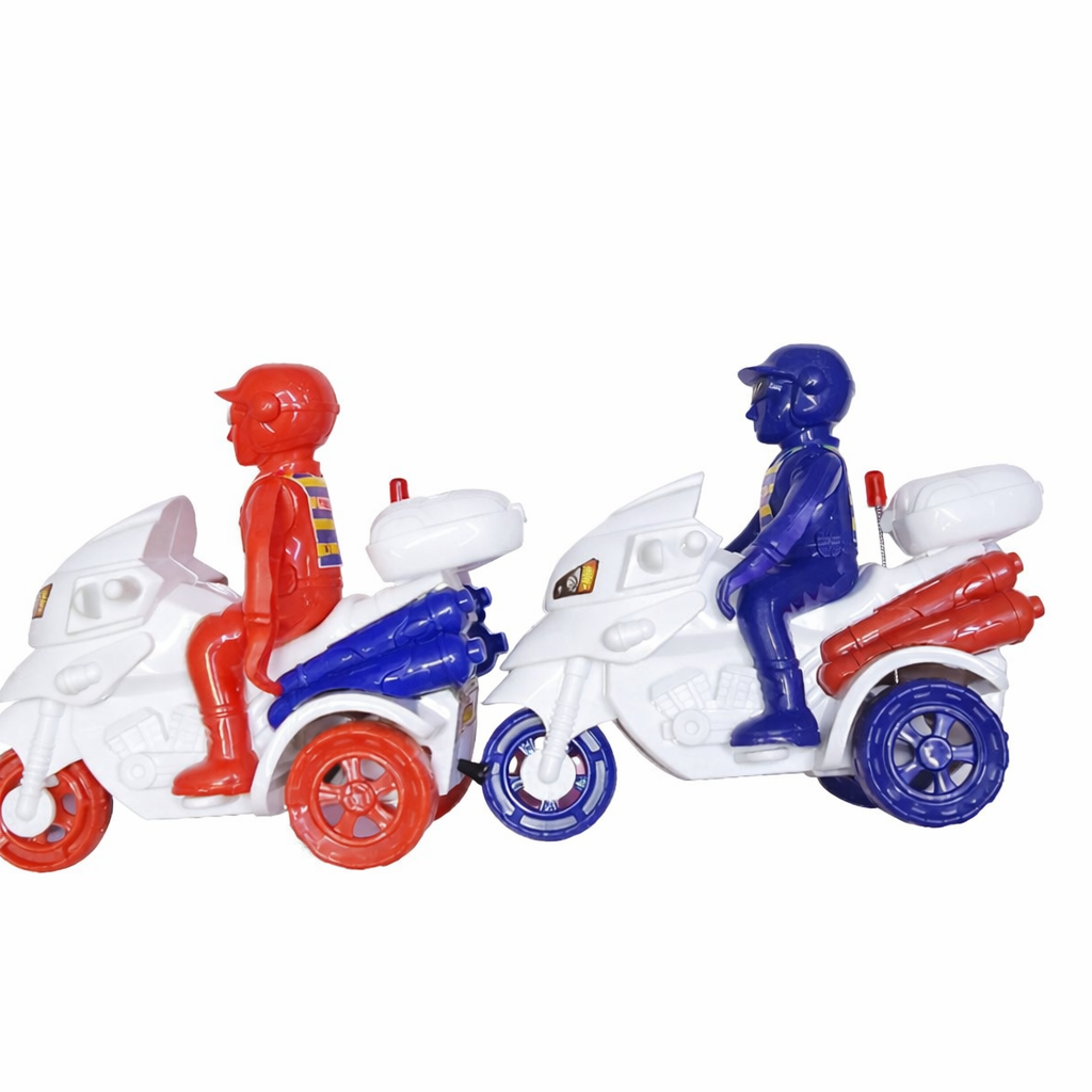 Colorful TOY MOTORCYCLE with Rider – Realistic Racing Bike Design, Durable Plastic Build, Educational Play Toy for Kids (1pc, Ages 3+)